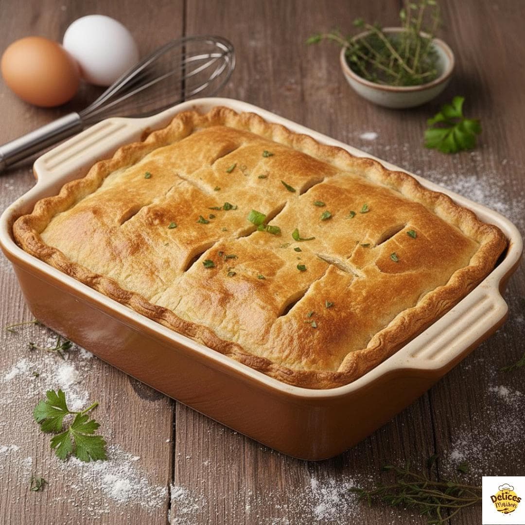 Tarte au Poulet et Olives