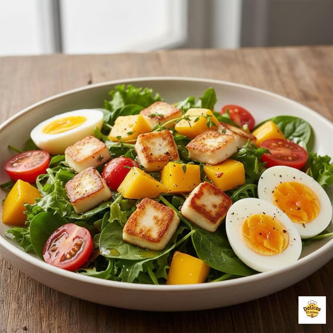Salade Fraîche Sucrée-Salée à la Mangue et Fromage