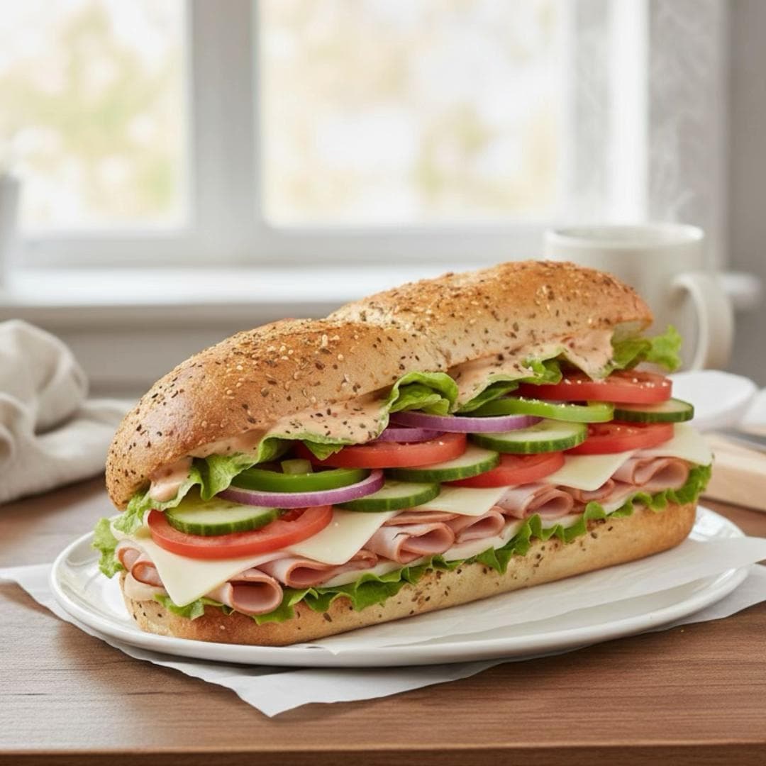 Wrap Gourmand aux Légumes Frais et Jambon