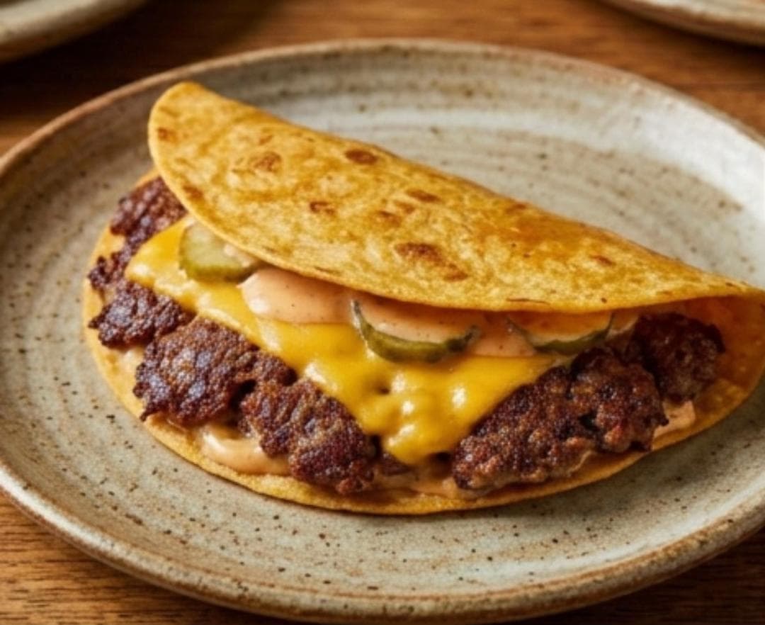 Smashed Burger Tacos — Le Mashup Bœuf & Tortilla Croustillante