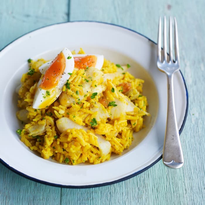 Kedgeree - Riz aux Œufs et Aiglefin Fumé