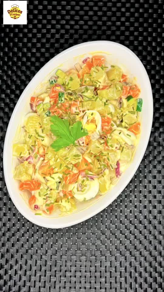 Piemontese Potato Salad with Eggs and Crunchy Vegetables