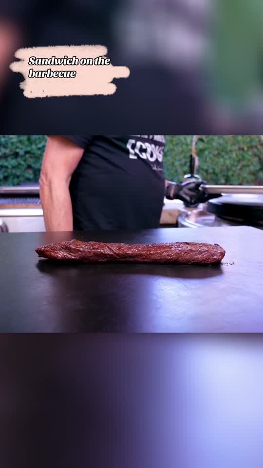 Grilled Sandwich on the Barbecue