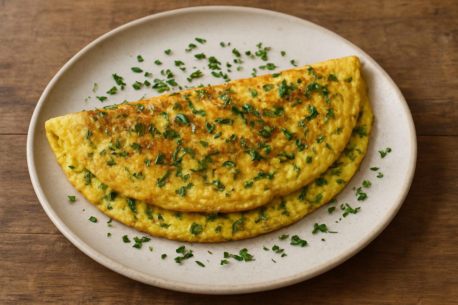 Omelette aux Herbes Fraîches