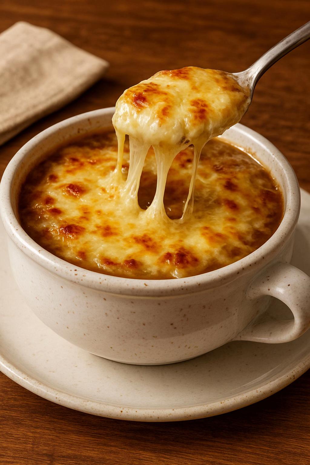 Sopa de Cebolla Gratinada