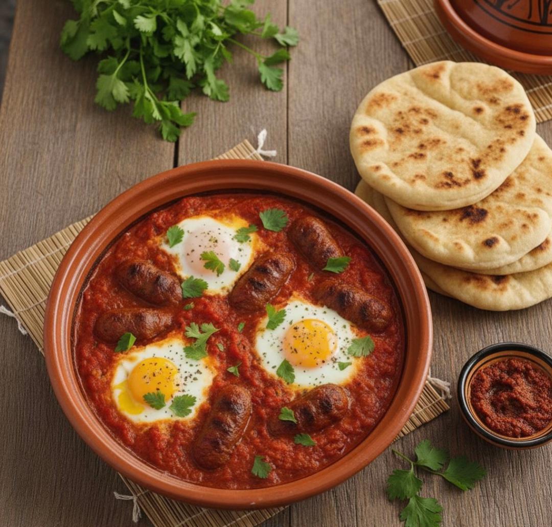 Œufs en Sauce Tomate aux Saucisses