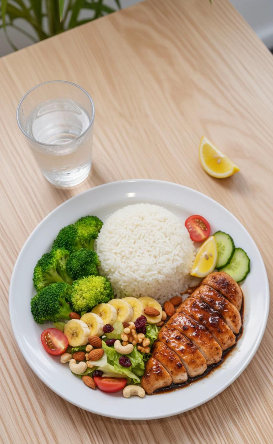 Assiette Équilibrée du Dimanche - Poulet, Riz et Brocoli