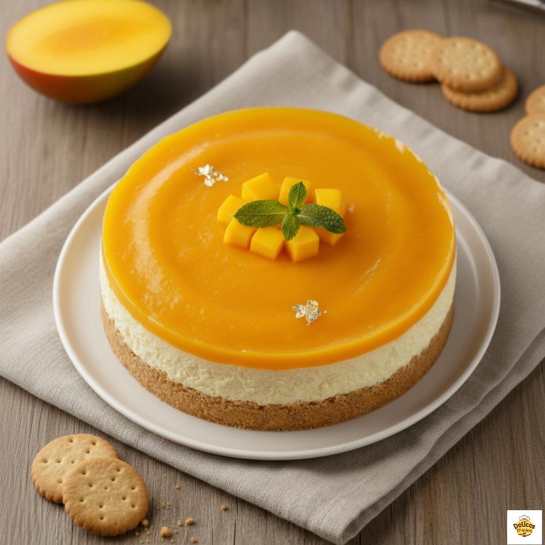 No-Bake Mango Cheesecake