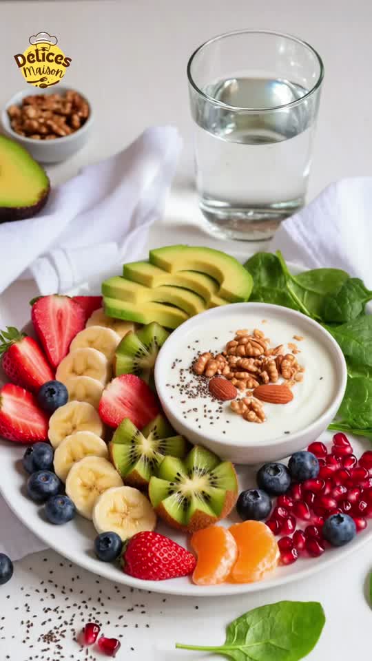 Petit-Déjeuner Sain aux Fruits Frais