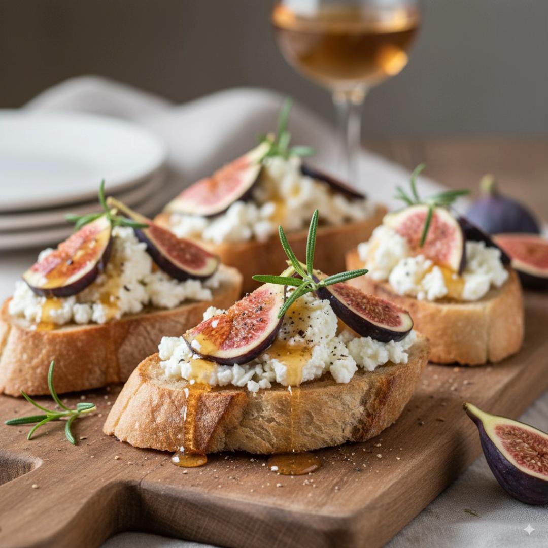 Fig and Goat Cheese Bruschetta