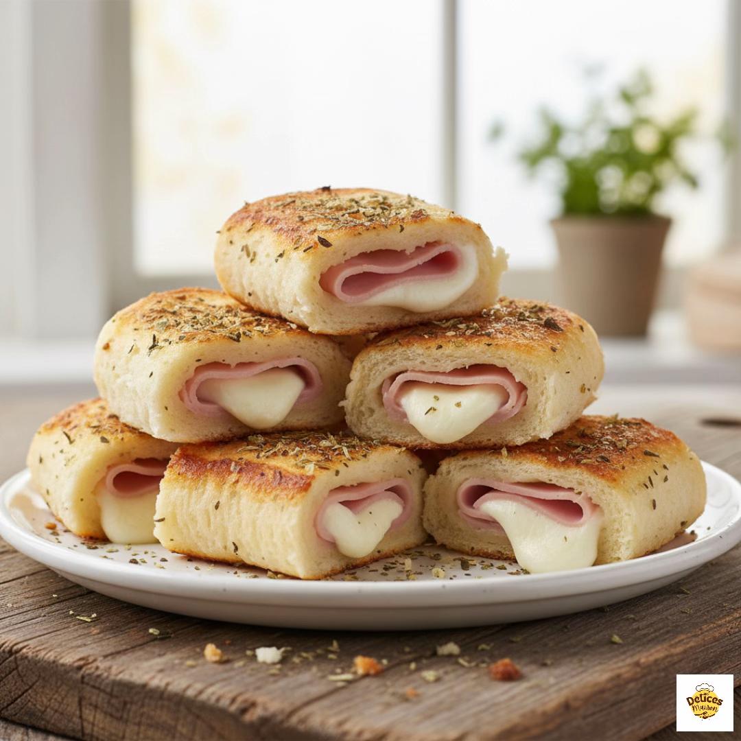 Potato, Mozzarella, and Ham Bread