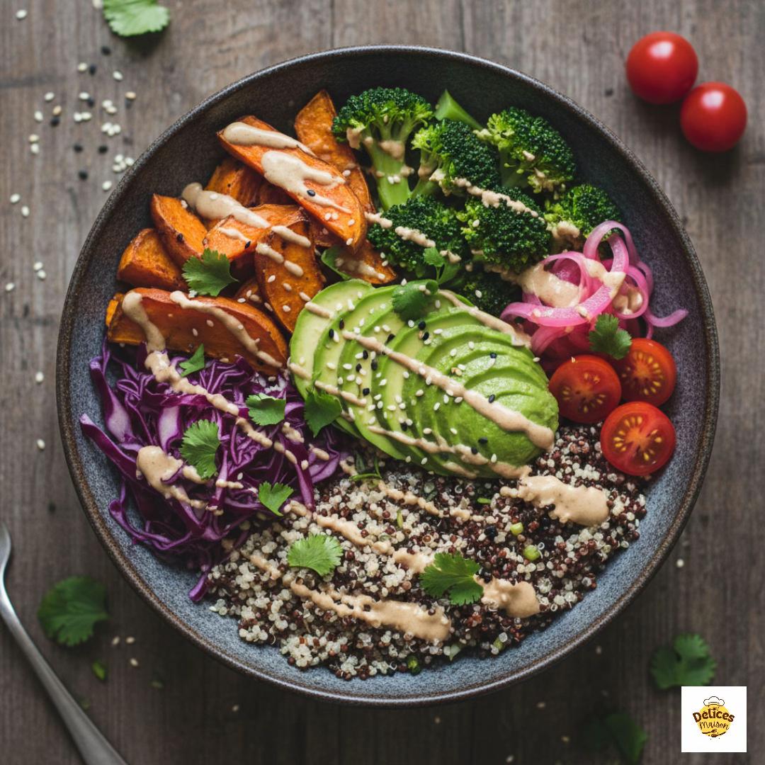 Bowl Nutritif Coloré aux Légumes et Quinoa