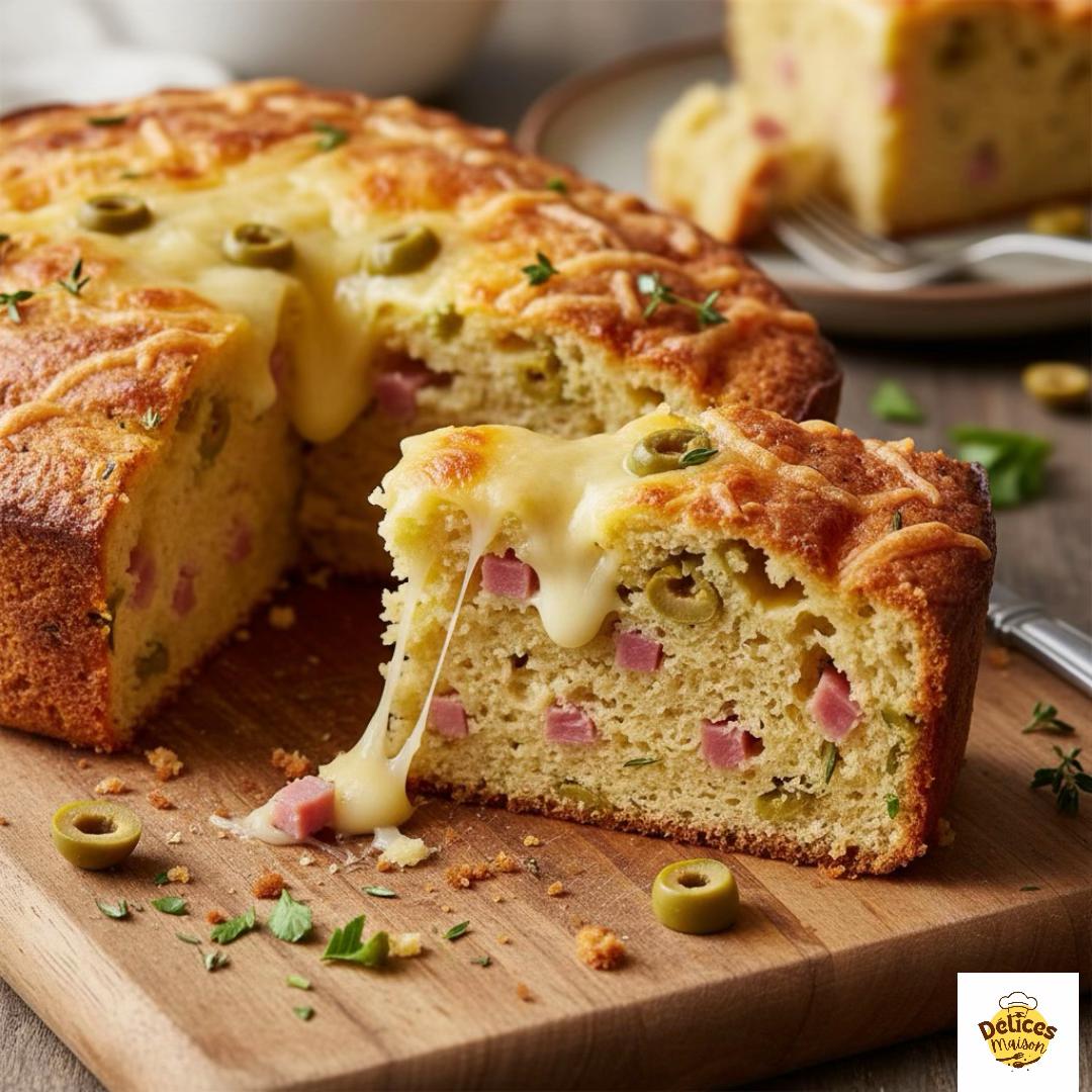 Savory Ham, Mozzarella, and Olive Loaf