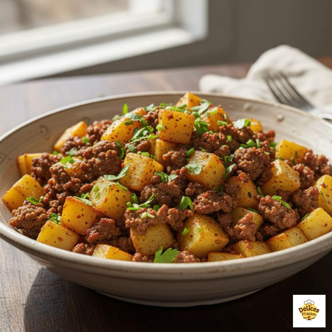 Hash de Papas y Carne Picada