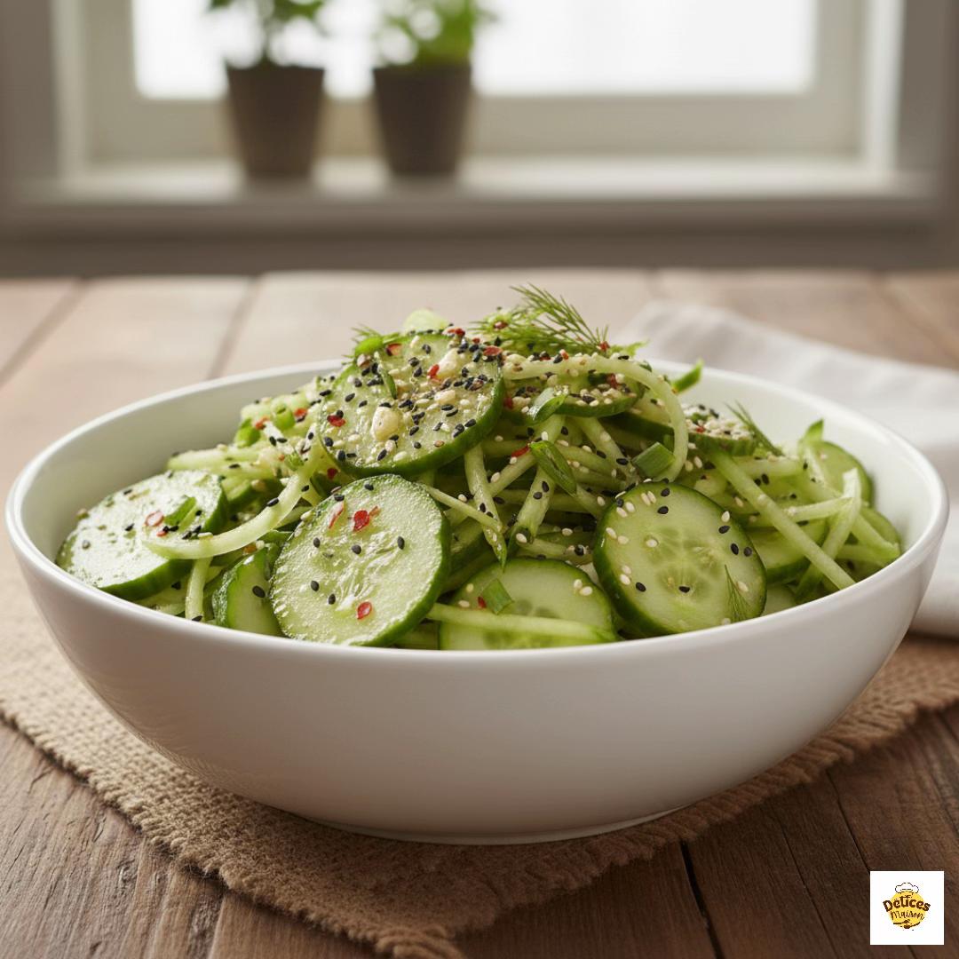 Salade de Concombre à l'Huile de Sésame