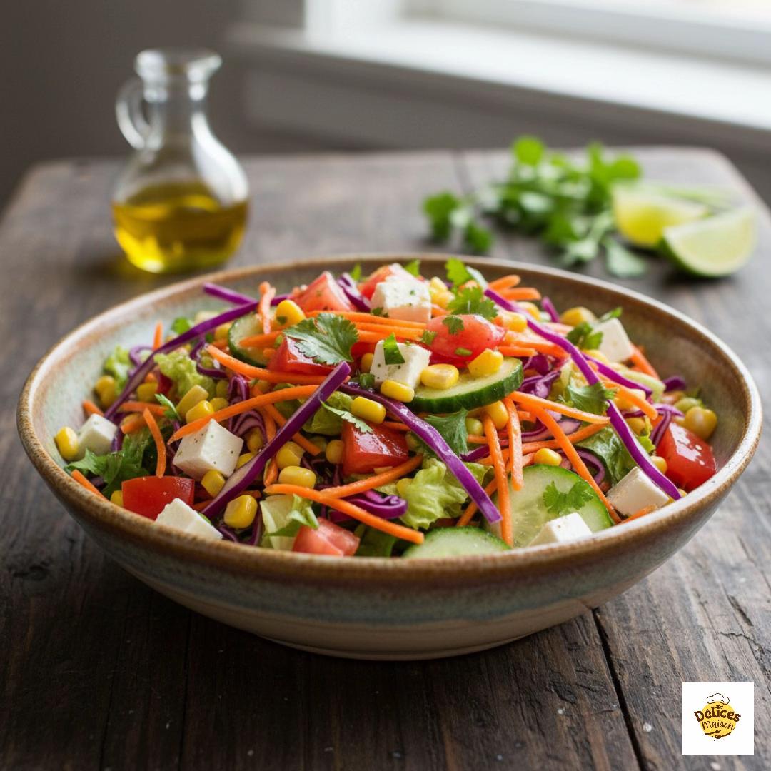 Salade Arc-en-Ciel Gourmande au Fromage Frais