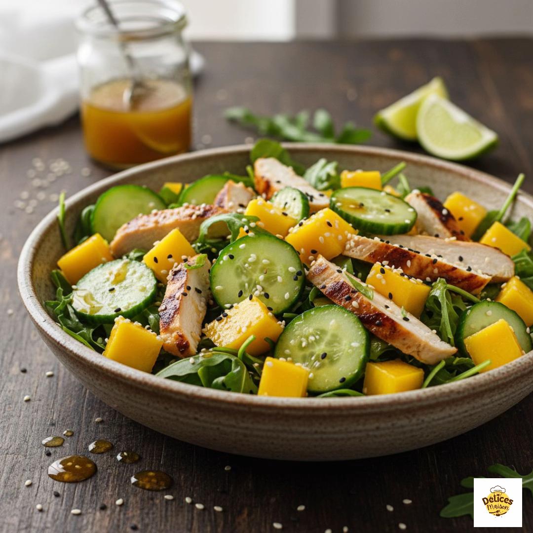 Tropical Mango, Grilled Chicken, and Sesame Salad
