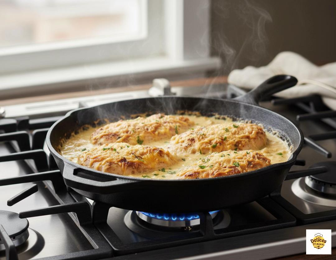 Creamy Garlic Chicken Cutlets