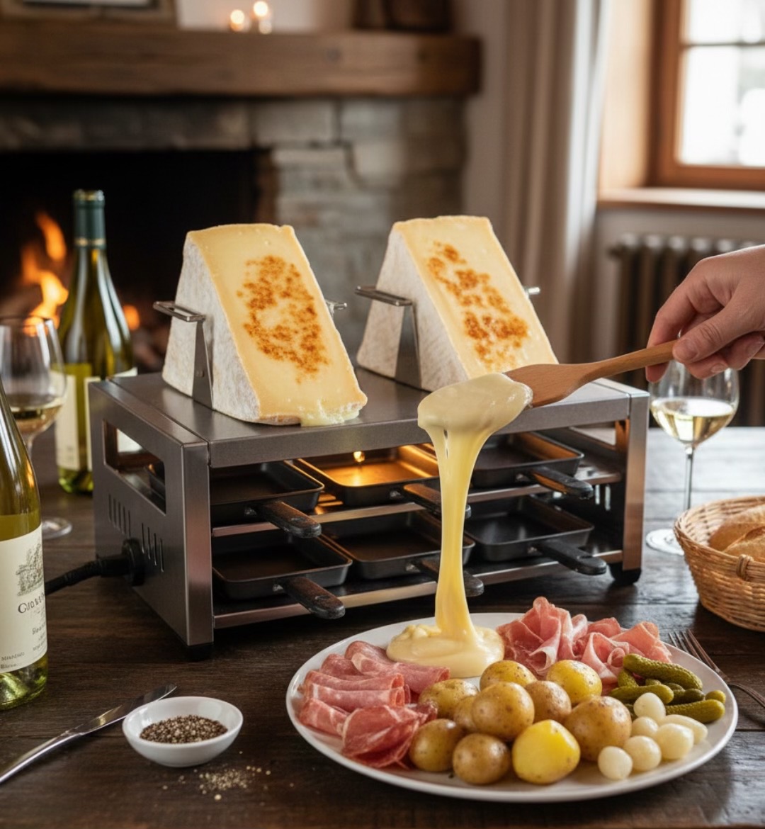 Raclette Complète — Queso Fundido y Verduras Asadas