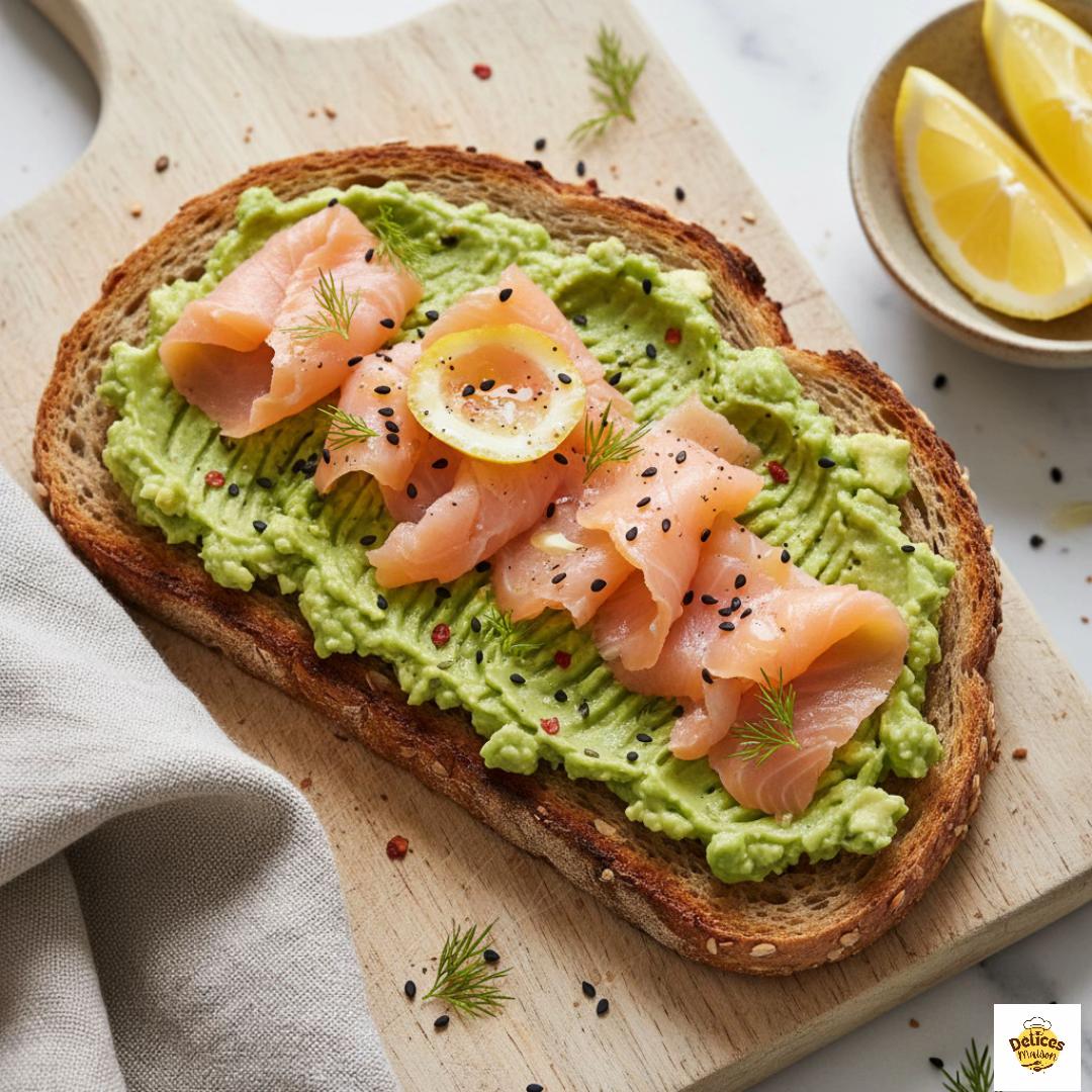 Gourmet Avocado and Smoked Salmon Tartine