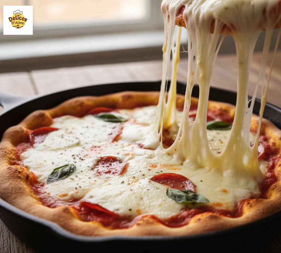 Pizza a la Sartén Fondante y Caramelizada