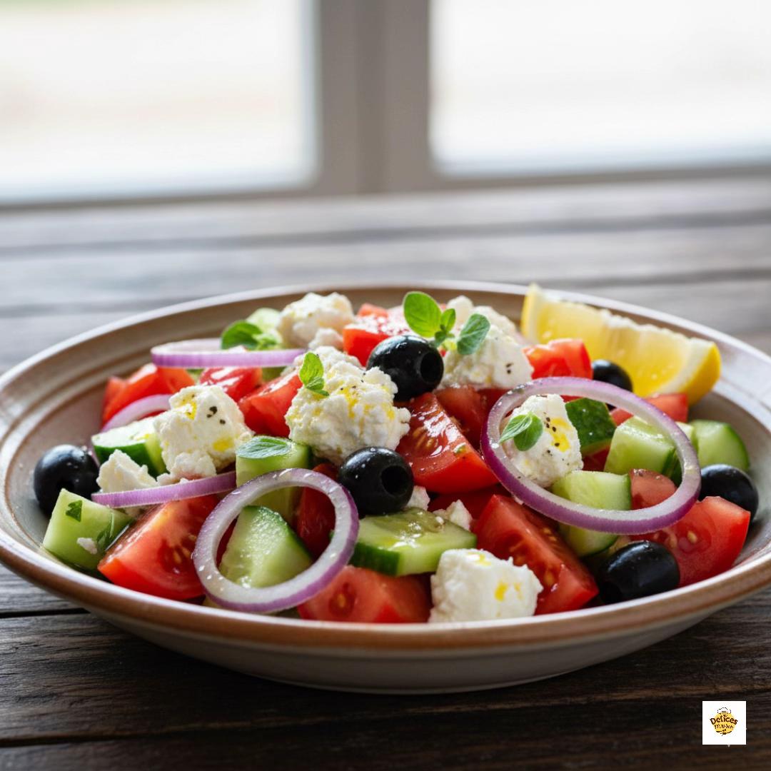 Salade Grecque Méditerranéenne Fraîche