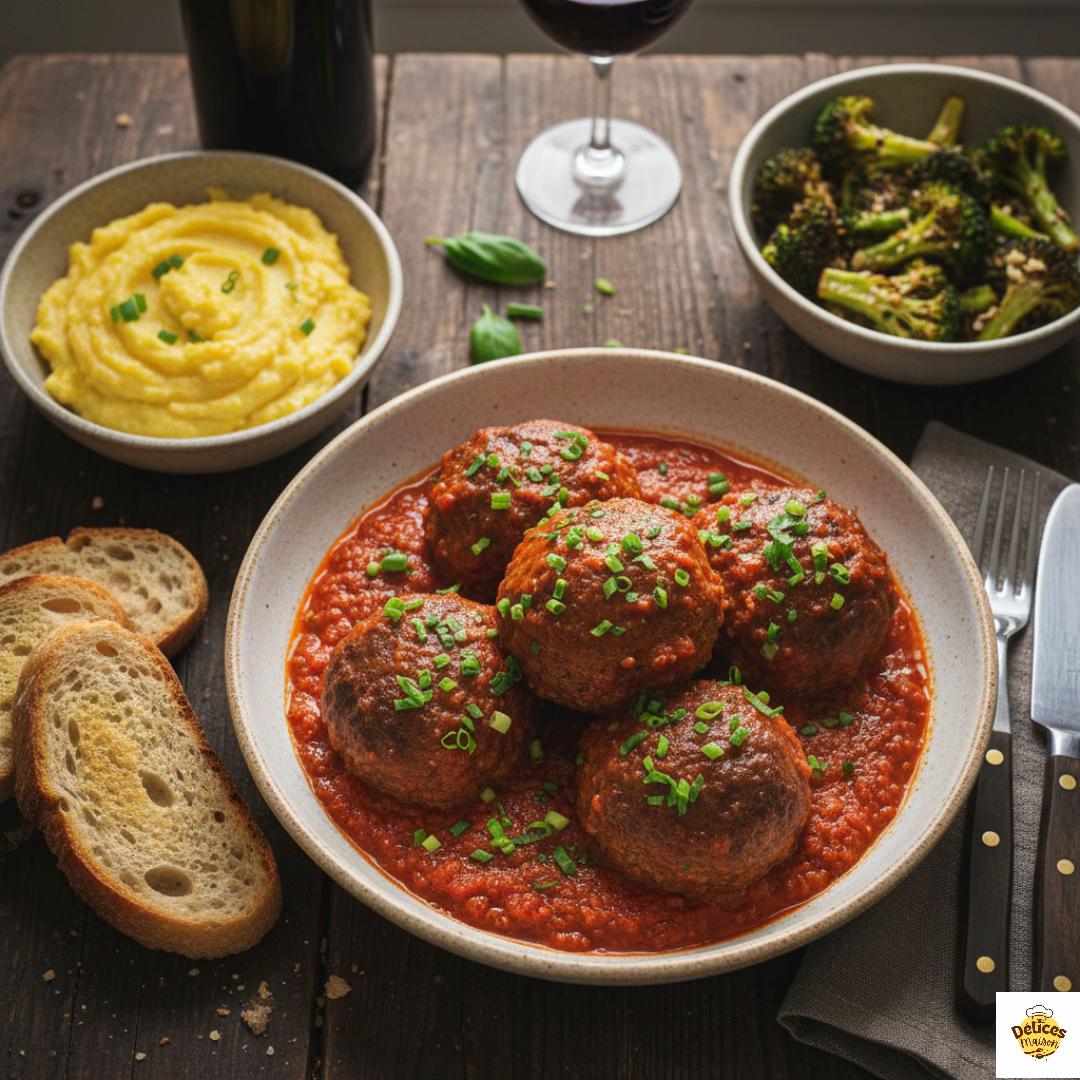 Melt-in-Your-Mouth Meatballs in Homemade Tomato Sauce