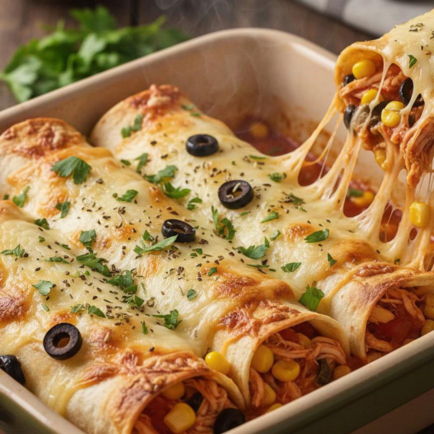 Gourmet Shredded Chicken and Melted Cheese Wraps