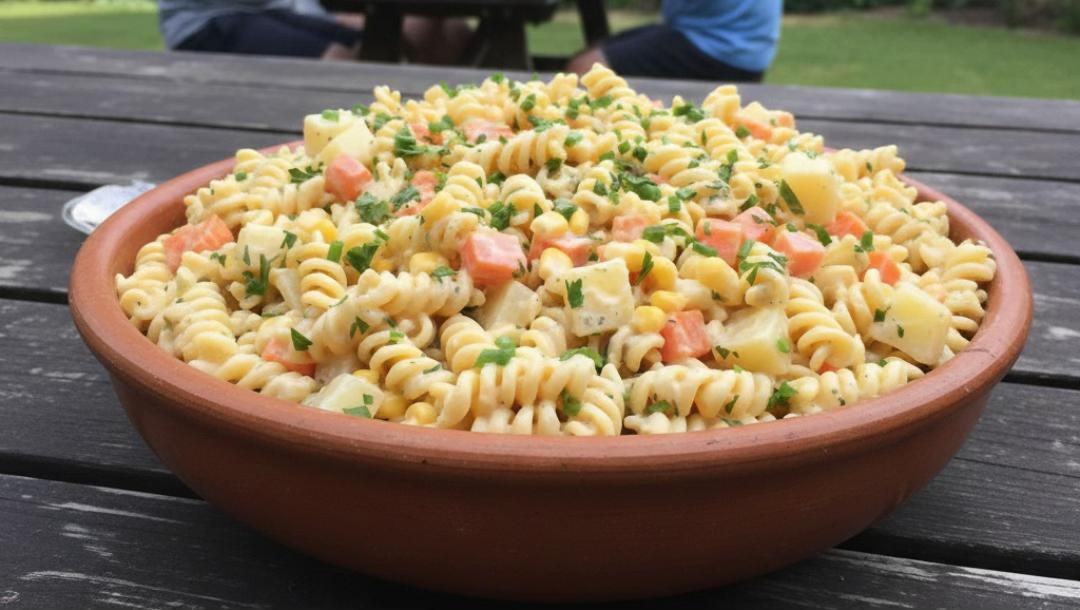 Creamy Ham and Vegetable Pasta Salad