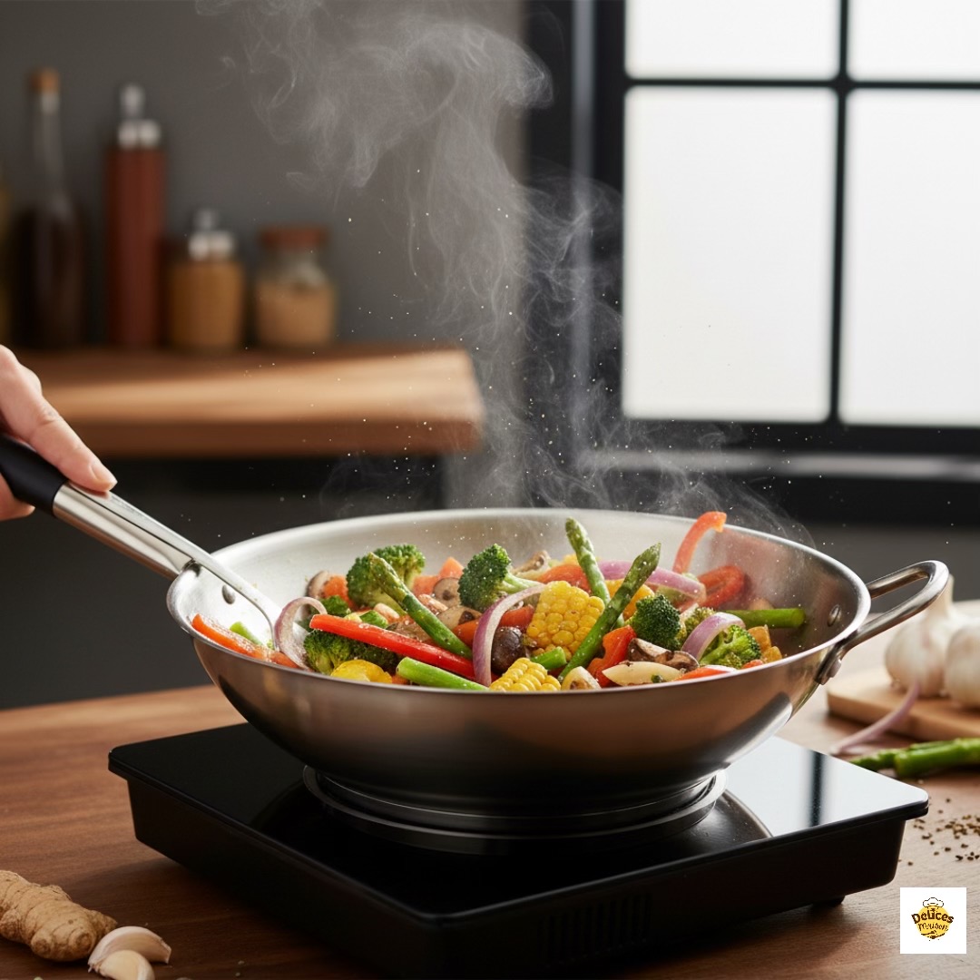 Sauté de Légumes Croquants à l'Huile d'Olive et à l'Ail