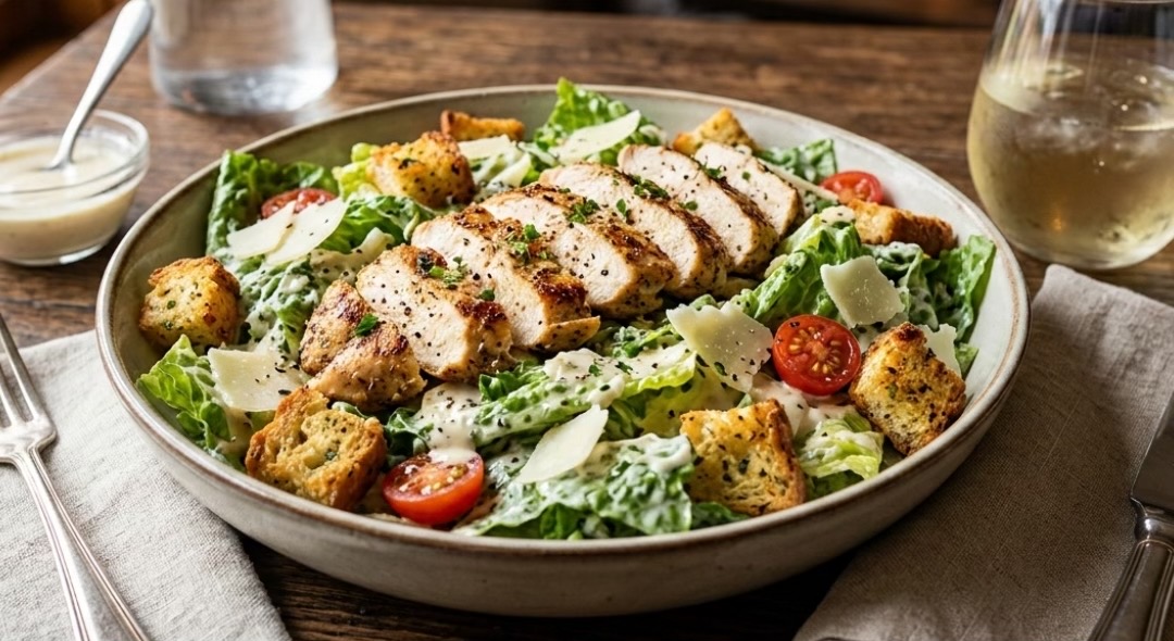 Ensalada César con Pollo a la Parrilla
