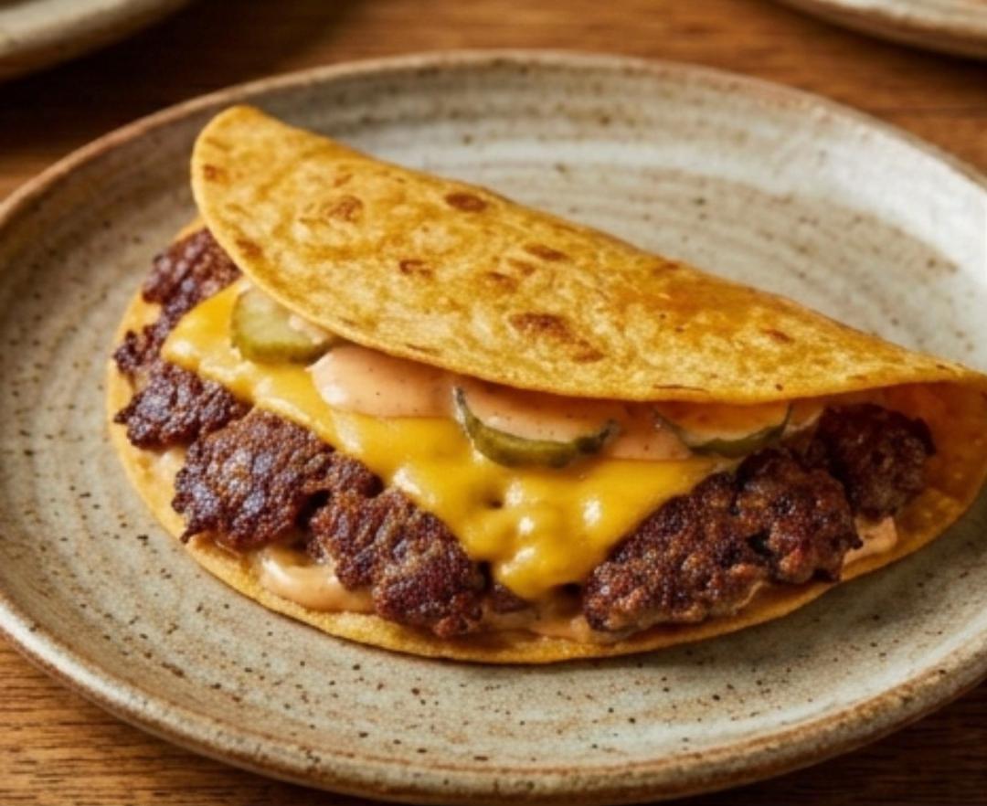 Smashed Burger Tacos — Le Mashup Bœuf & Tortilla Croustillante