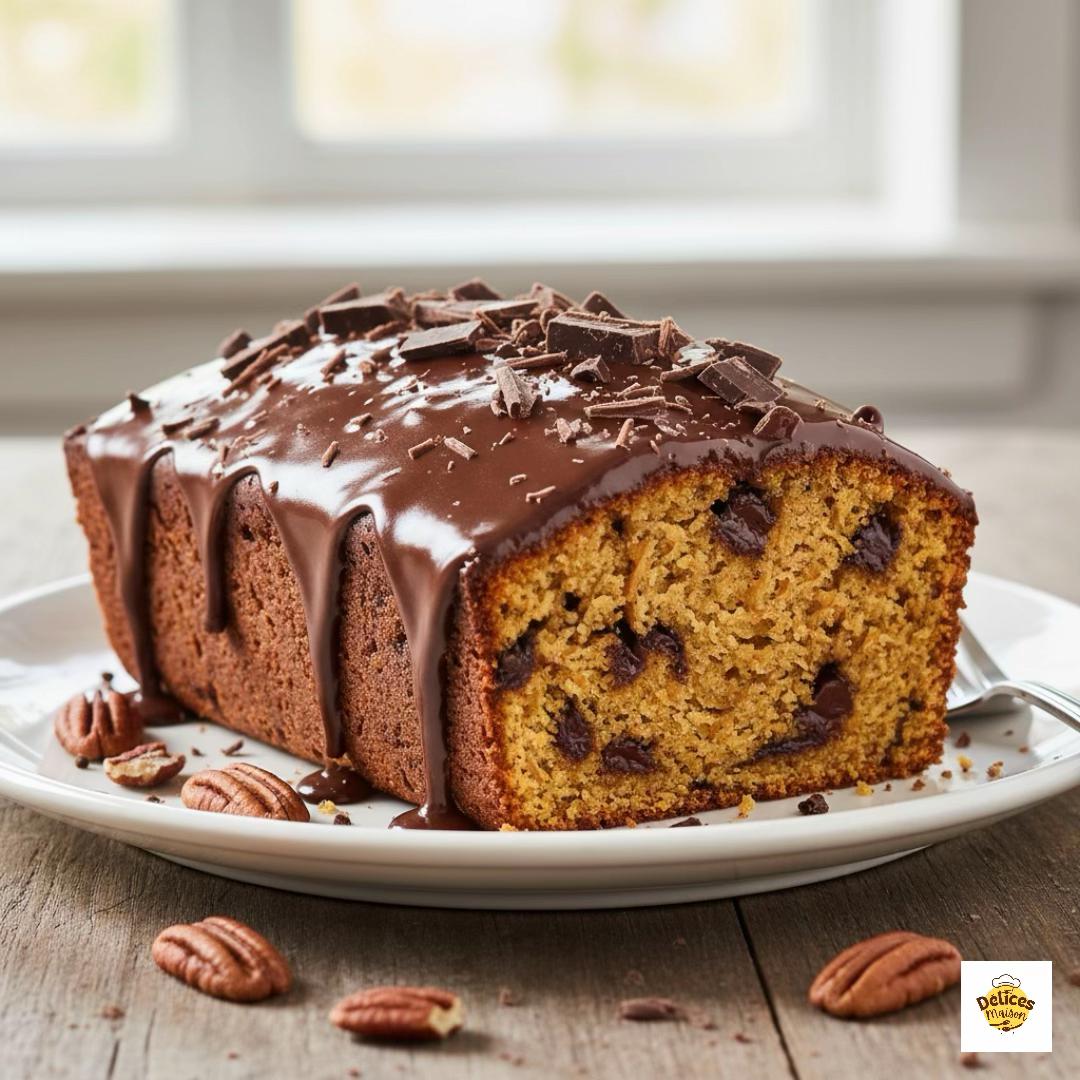 Gâteau Fondant Carotte-Chocolat avec Glaçage Ganache