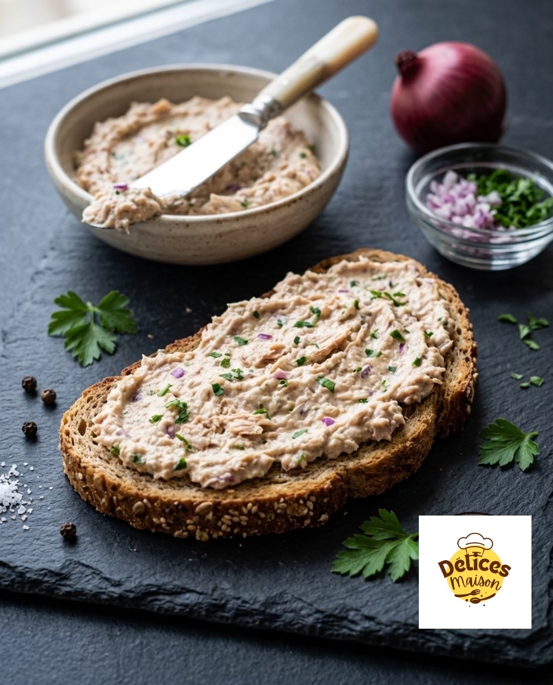 Homemade Tuna Pâté with Capers and Fresh Herbs
