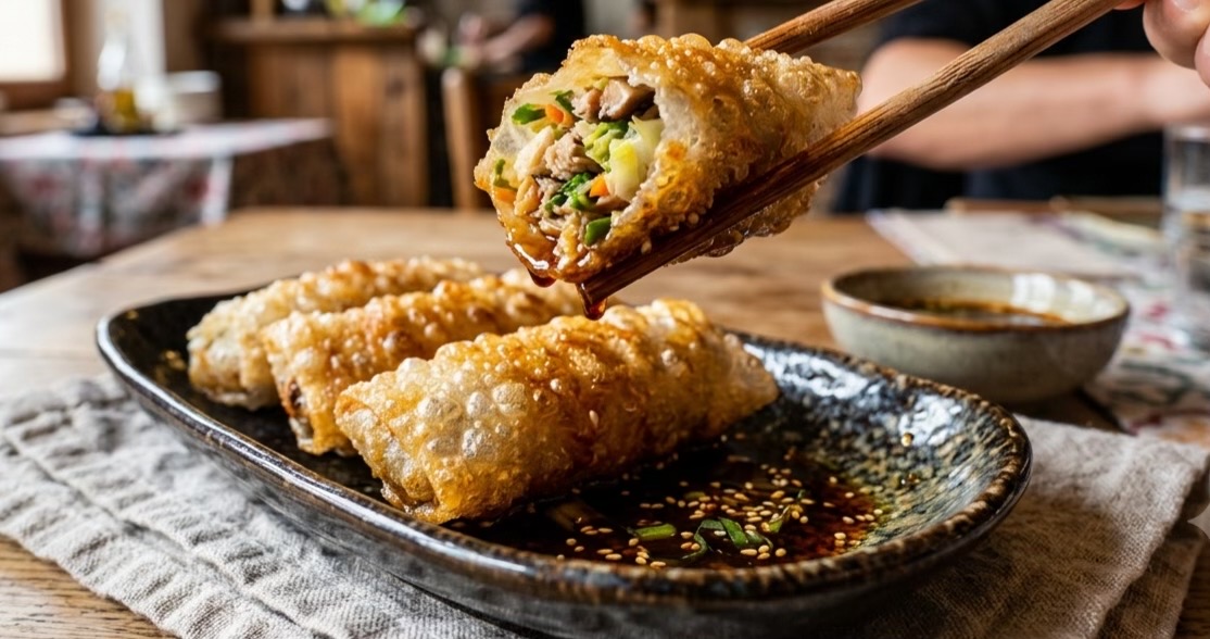 Dumplings de Papier de Riz Ultra Croustillants à l'Asiatique