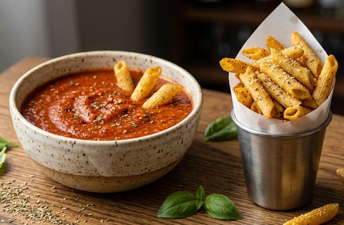 Crispy Parmesan Pasta Chips with Herbes de Provence