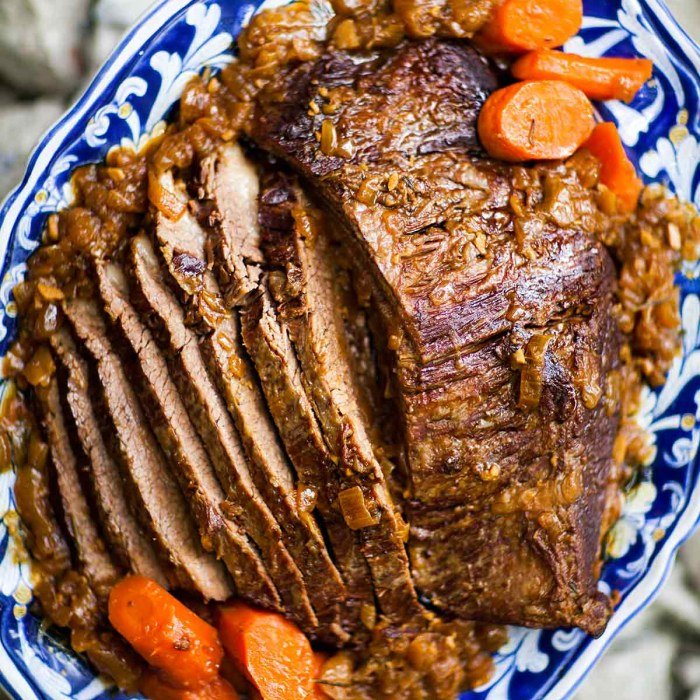 Brisket Braisé aux Légumes
