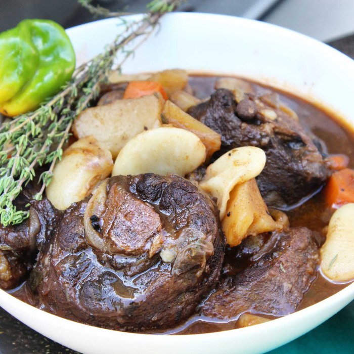 Queue de boeuf aux fèves à la jamaïcaine