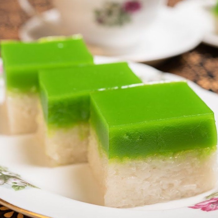 Seri Muka - Gâteau de riz gluant à la crème de coco