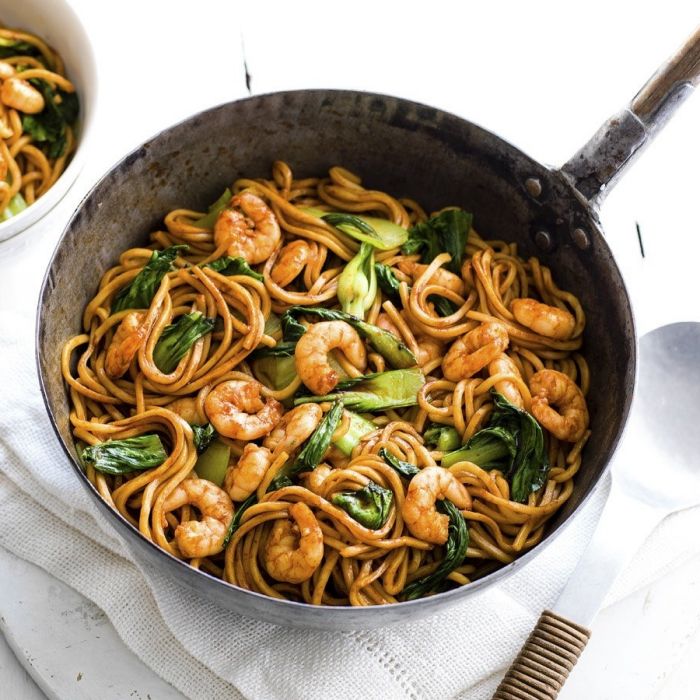 Sauté de crevettes à la thaïlandaise