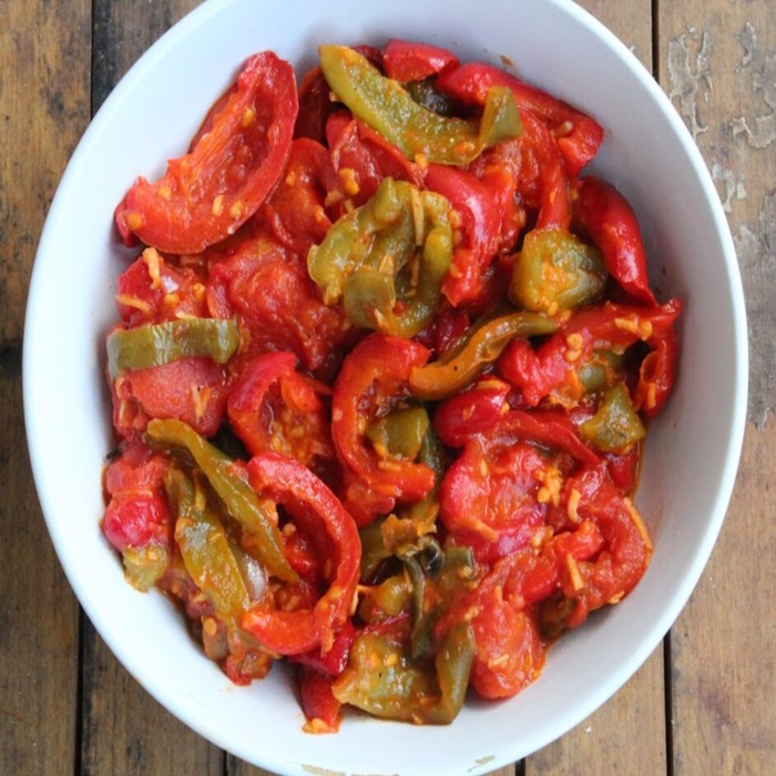 Flafla Algérienne - Salade de Poivrons Rôtis