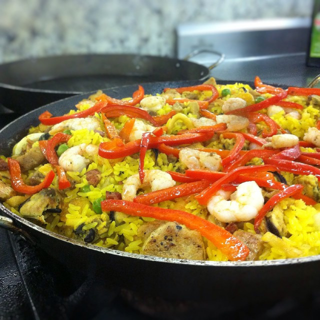 Valencian Seafood and Chicken Paella