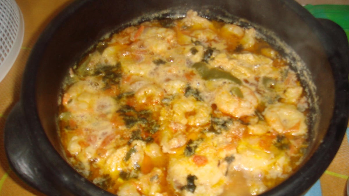 Brazilian Fish Moqueca with Coconut Milk and Shrimp
